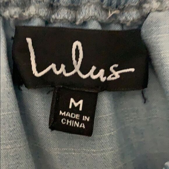 Lulus Time Of Your Life Light Blue Denim - Picture 5 of 5